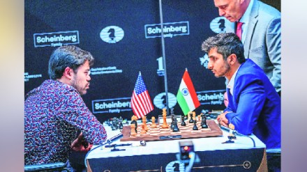 Vidit Gujarathi defeated Hikaru Nakamura in the Chess Candidates competition sport news Vidit Gujarathi defeated Hikaru Nakamura in the Chess Candidates competition sport news