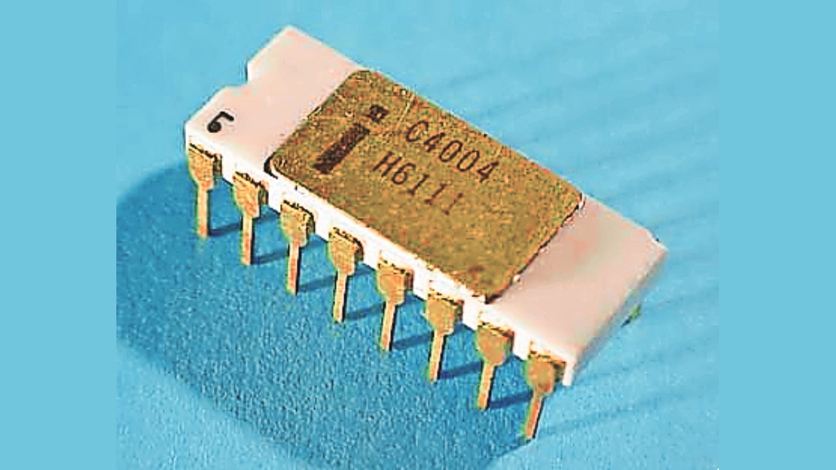 intel 4004 microprocessor first multi purpose Intel 4004 chip