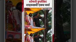 Duplicate of Shahrukh Khan in Praniti Shindes candidacy rally
