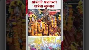 सोमवती अमावस्या यात्रा; पालखी सोहळ्यात भाविकांकडून भंडाऱ्याची उधळण | Jejuri