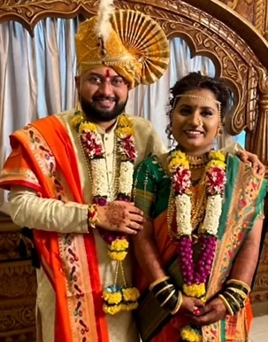कौस्तुभने किर्ती कदम हिच्याशी लग्नगाठ बांधून आयुष्याच्या नव्या वाटेवर पाऊल ठेवलं.