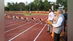 Dombivali K V Pendharkar College Sports Complex Inaugurated Retired Justice Hemant Gokhale