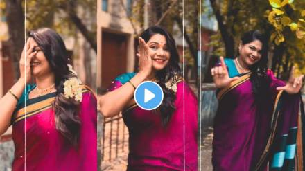 maharashtrachi hasya jatra fame namrata sambherao dances on gulabi saree