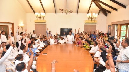 NCP politician Chhagan Bhujbal pulled out of Nashik LS race NCP politician Chhagan Bhujbal pulled out of Nashik LS race