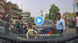civil service servants vehicle with a board coming to wrong side