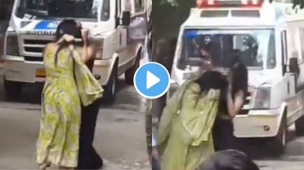 two young girls fighting