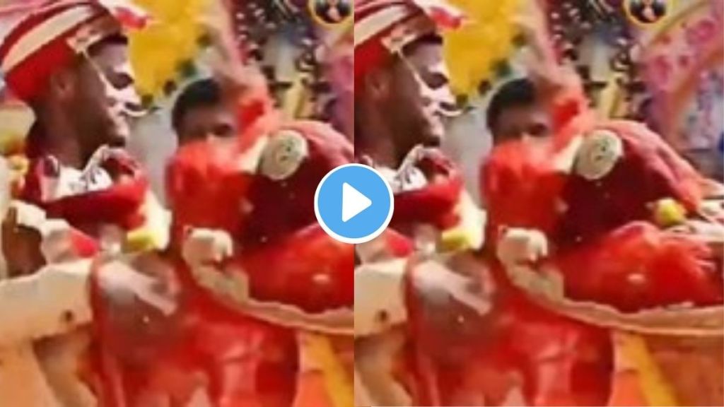Bride groom fighting video