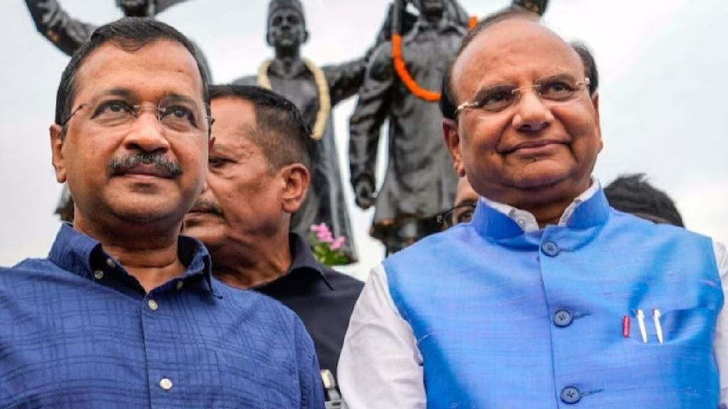 Delhi Chief Minister Arvind Kejriwal and Lt Governor VK Saxena
