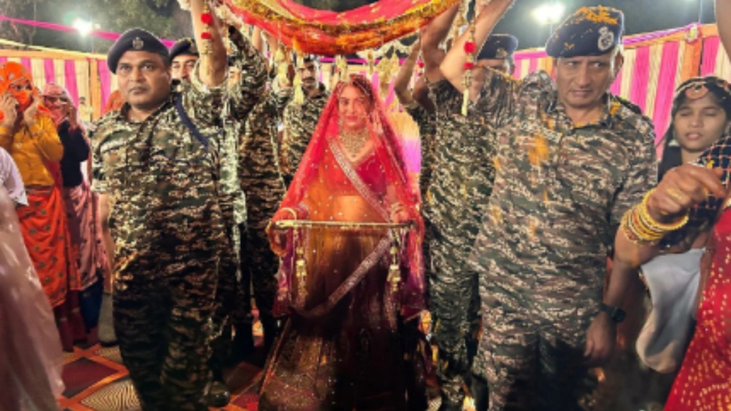 CRPF jawans perform wedding rituals for slain soldier’s daughter in Rajasthan, photo goes viral