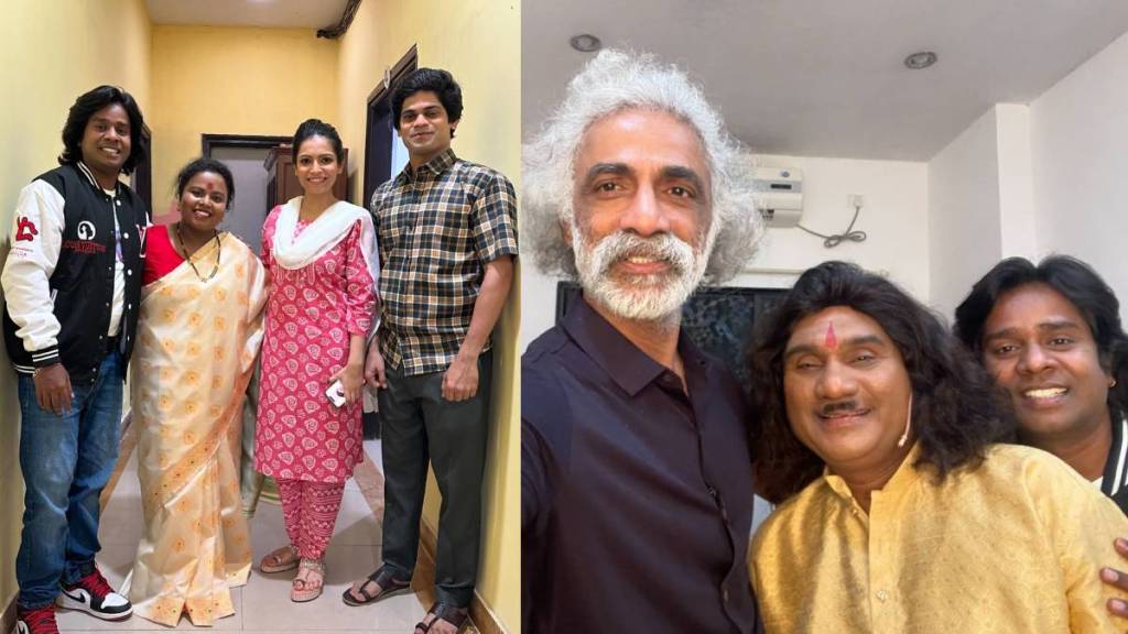 Maharashtrachi Hasyajatra fame Gaurav more net onkar bhojane and bhau kadam photo viral Maharashtrachi Hasyajatra fame Gaurav more net onkar bhojane and bhau kadam photo viral