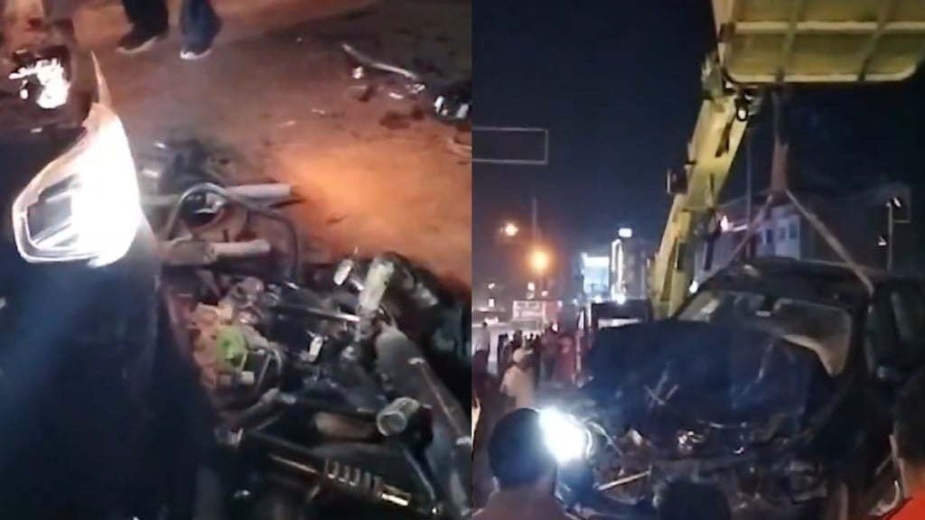 pune porsche car type accident