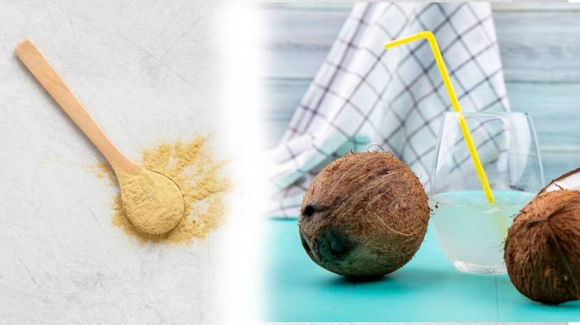 Feeling weak after a workout then drink consuming coconut water and protein powder beneficial for your health 