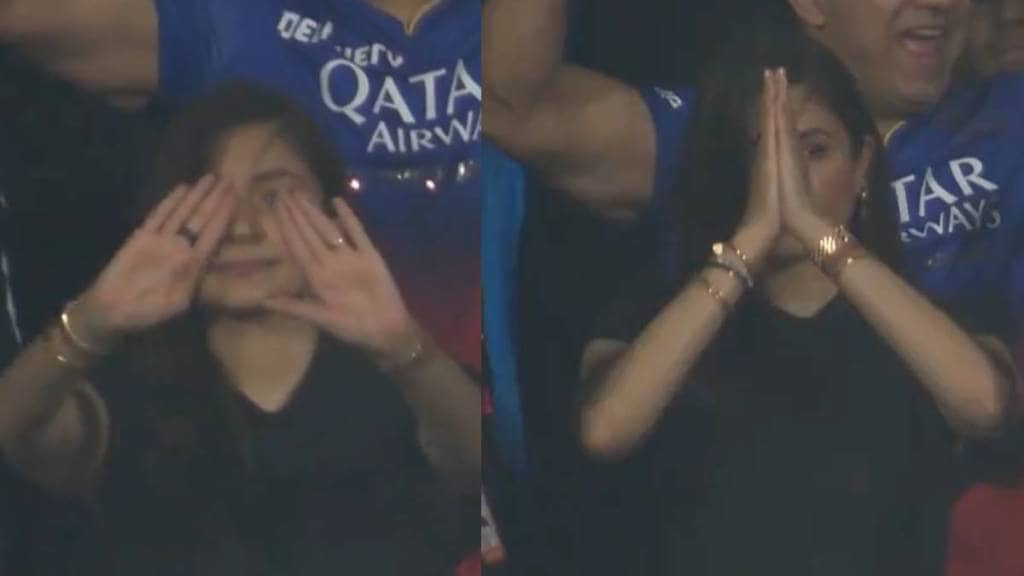 Anushka Sharma Namaste Celebration Viral on RCB Win