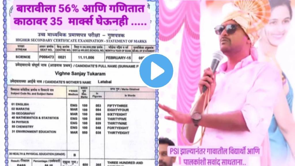 Success Story of PSI sanjay vighne
