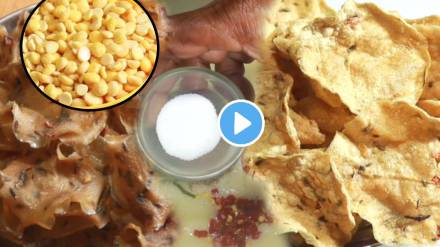 One Cup Chana Dal Quick 50 Papad Marathi Recipe