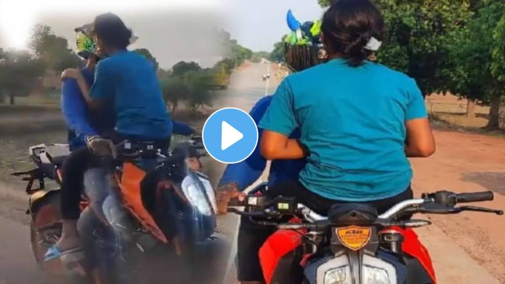 Couple Caught Red Hand Doing Vulgar Stunt on KTM Bike On Highway Couple Caught Red Hand Doing Vulgar Stunt on KTM Bike On Highway