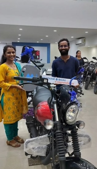 dattu more wife gifted him new bike