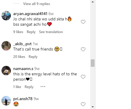 Social media Comments