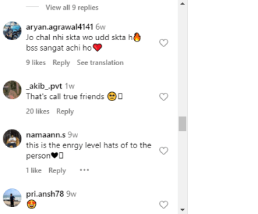 Social media Comments