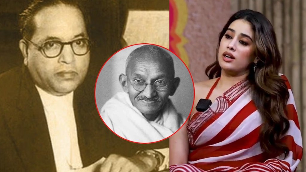 janhvi kapoor talks about mahata gandhi dr babasaheb ambedkar janhvi kapoor talks about mahata gandhi dr babasaheb ambedkar
