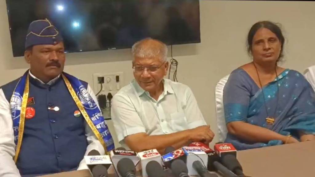 prakash ambedkar in satara district for election campaign