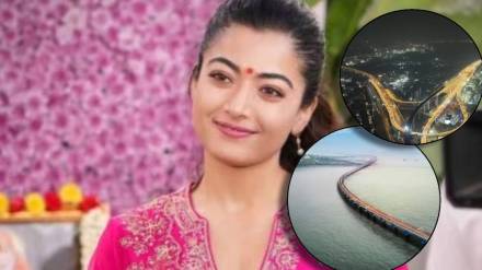 rashmika mandanna fascinated by drive on atal setu