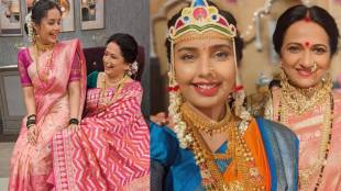 tula shikvin changlach dhada fame shivani rangole and kavita medhekar
