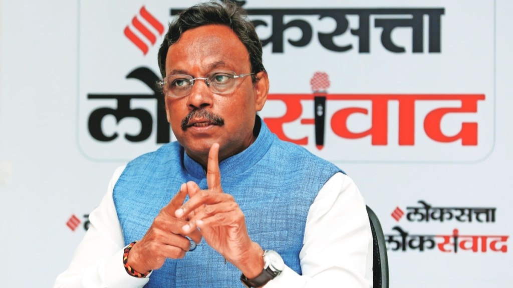 bjp leader vinod tawde in in loksatta lok samvad event