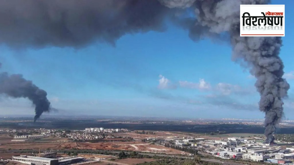 A rocket attack by Qassam Brigades of Hamas on the capital of Israel