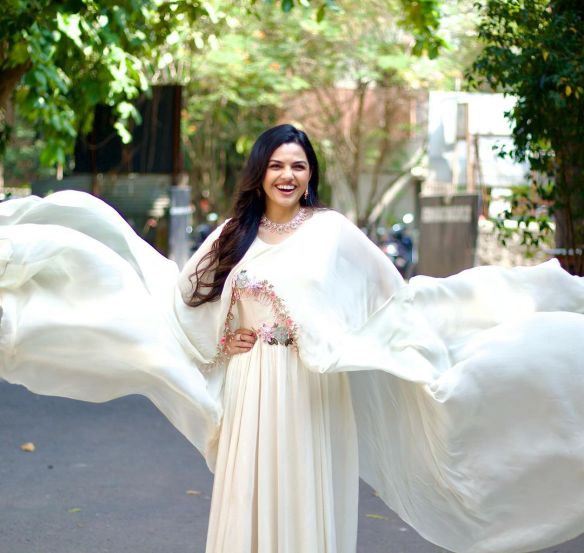 Aarya Ambekar Shirt Skirt Look