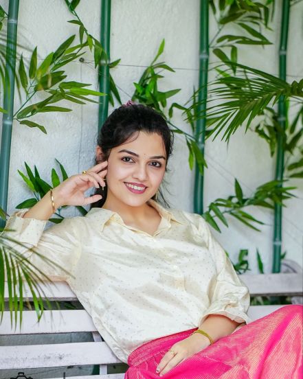 Aarya Ambekar Shirt Skirt Look