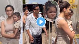 Bollywood actress alia bhat and Ranbir Kapoor spotted at new house with daughter raha and neetu Kapoor video viral