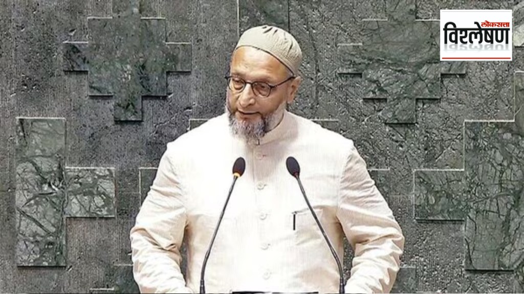 Asaduddin Owaisi Jai Palestine slogan during oath sparks storm disqualification from Lok Sabha