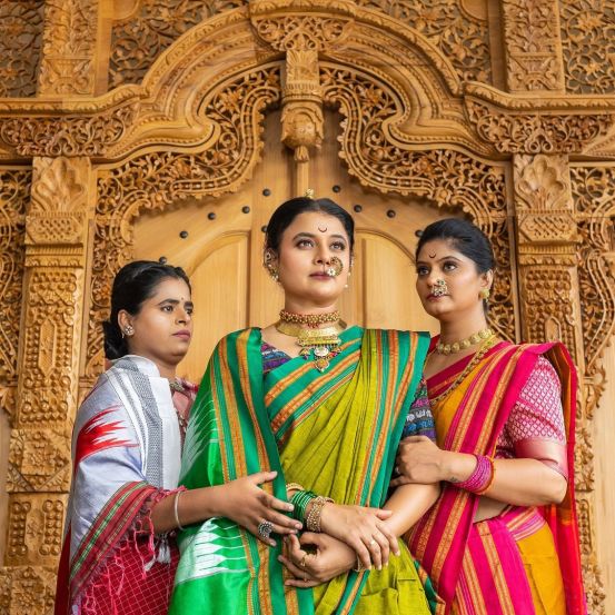 Bhargavi Chirmuley Nauvari Saree Look