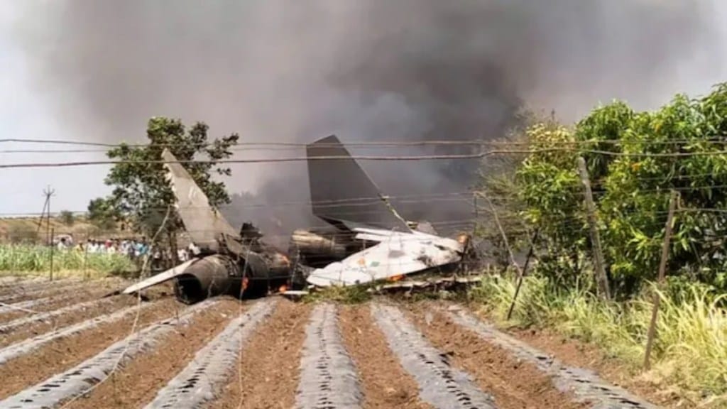 Indian Air Force has crashed in Nasik