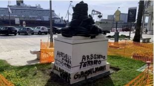 Mahatma Gandhis bust in Italy