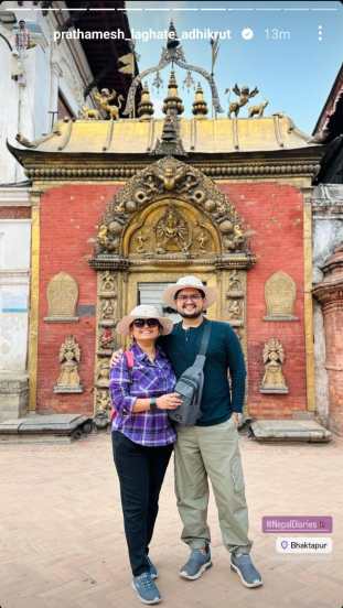 Mugdha Vaishampayan Prathamesh Laghate Nepal trip photos