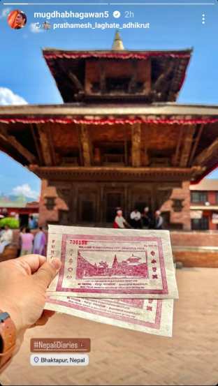 Mugdha Vaishampayan Prathamesh Laghate Nepal trip photos