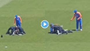 Fan interrupts play to meet Rohit Sharma