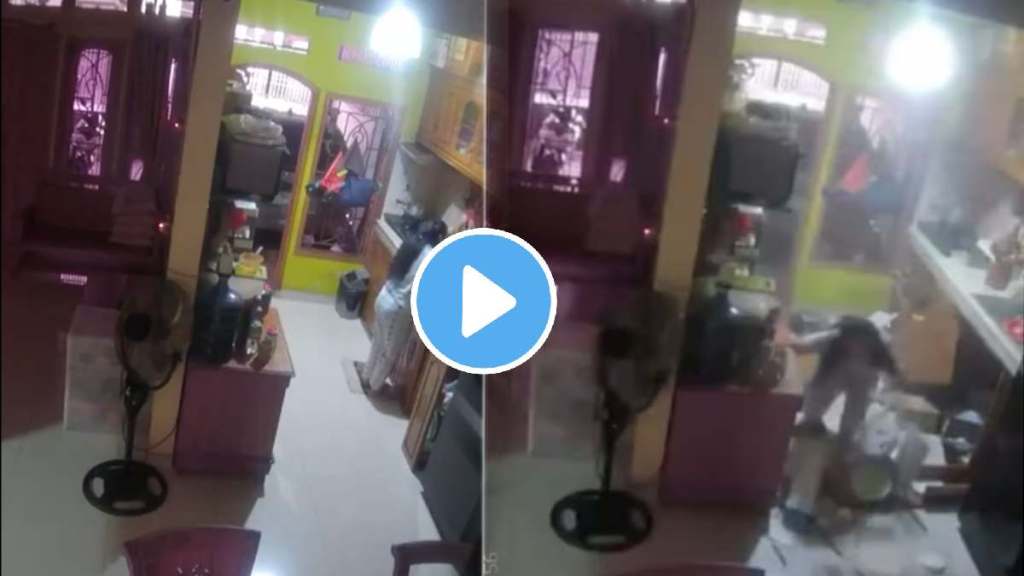 woman narrowly escapes death after lpg gas cylinder blast in kitchen shocking cctv video goes viral woman narrowly escapes death after lpg gas cylinder blast in kitchen shocking cctv video goes viral