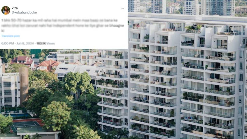 Mumbai woman highlighted high rentals for a one bedroom hall and kitchen and advised people to maintain good relations with parents