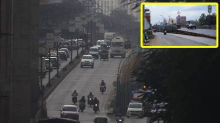 Repair work, Ghodbunder, flyover,
