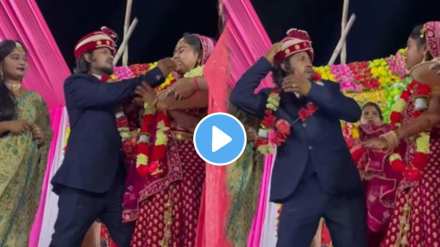 The bride beat her husband for filling the laddu