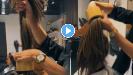 Viral Video Shows Man Using Table Fan And Selotep To Cute Young Girl Haircut This Unique Style Will Shock You