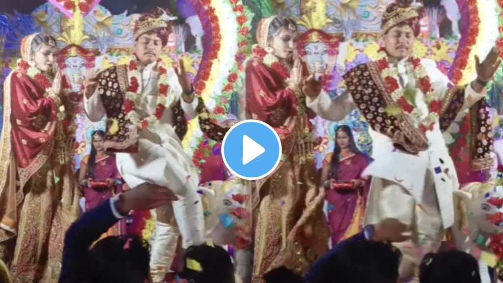 groom kicks his friend in weeding bride gets scared