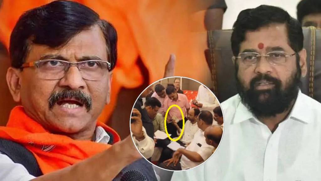 Sanjay Raut allegation on Eknath Shinde