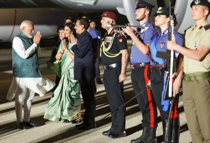 pm narendra mo at italy