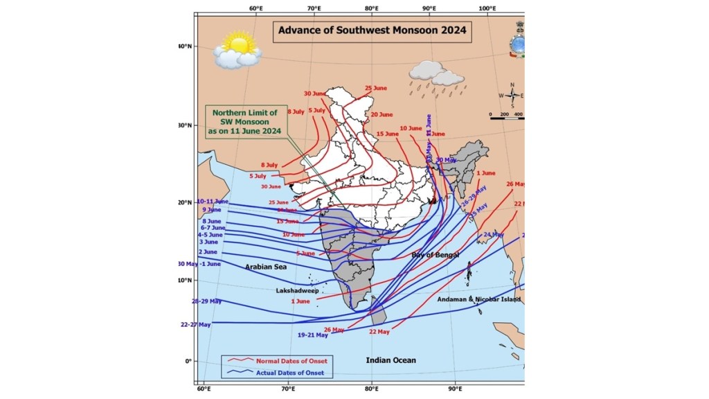 monsoon rain arrived in akola and pusad