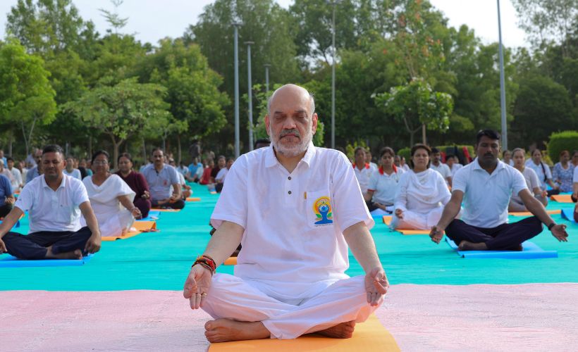 INTERNATIONAL DAY OF YOGA, JUNE 21, 2024, AMIT SHAH, AHMEDABAD