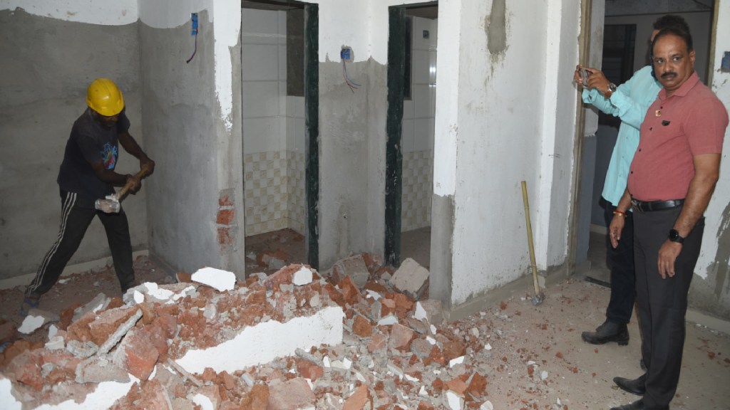 illegal building in Navapada area